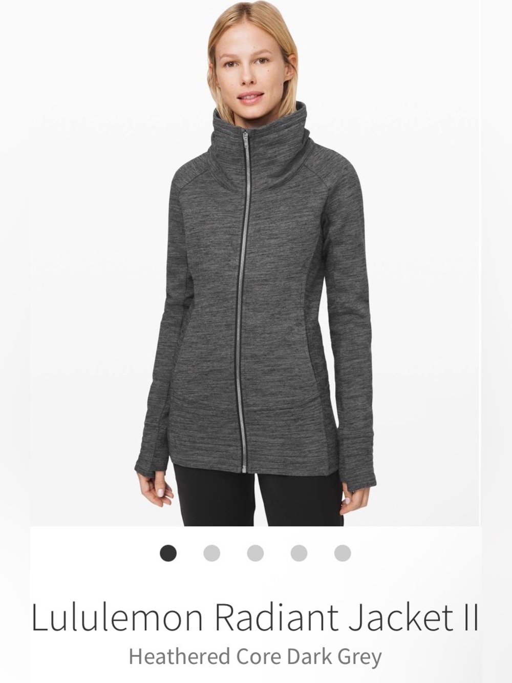 lululemon athletica Heathered Dark Grey Radiant Jacket II